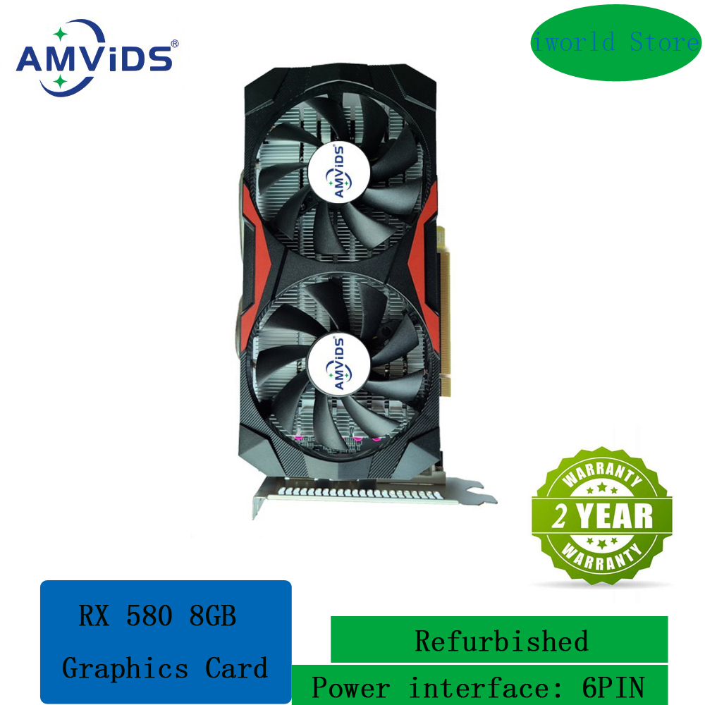 Rx 580 8Gb 2048Sp Gpu - Placa gráfica AMD RX 580 8GB,