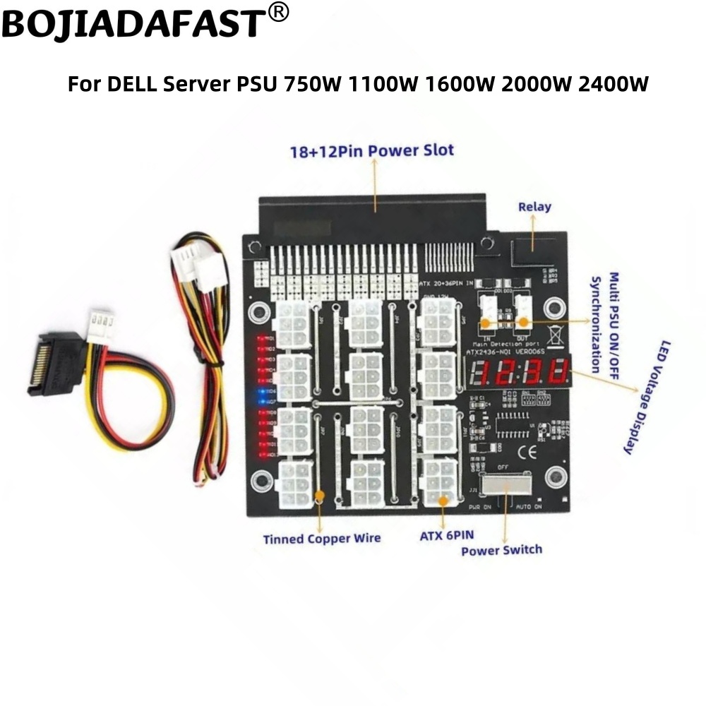 2400W Server Psu Breakout Board - Sincronização da placa de fuga do