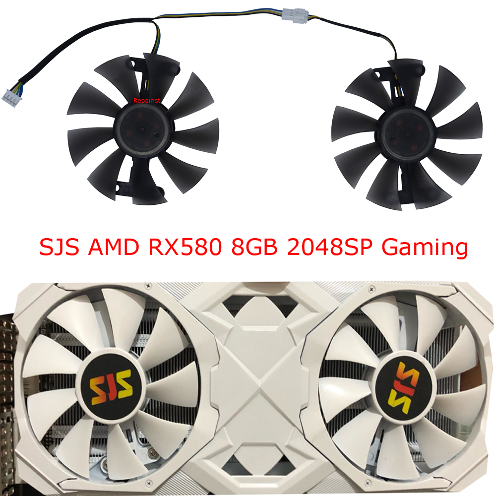 Rx 580 8Gb 2048Sp Gpu - Ventilador de placa de vídeo, GA91S2H,