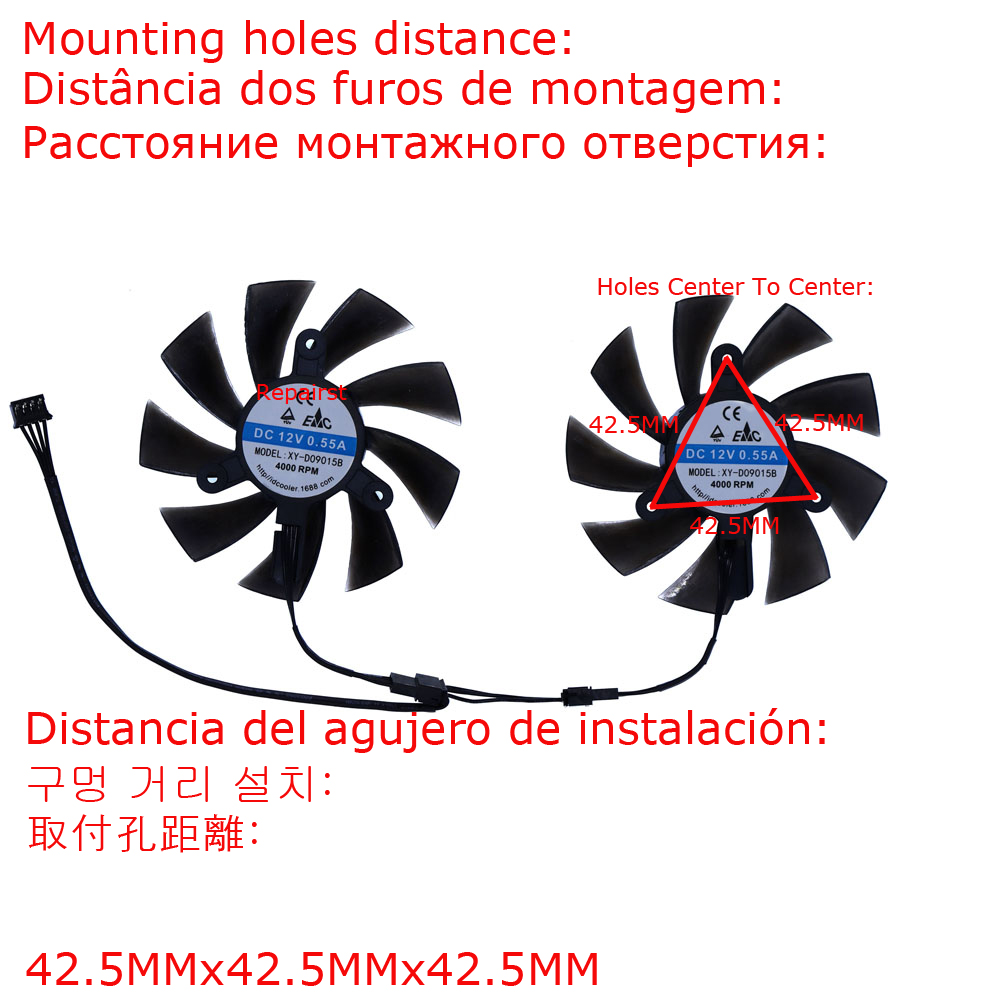 Gráficos GPU Cooler para Kinol - Rx 580 8Gb 2048Sp Gpu avaliação e preço