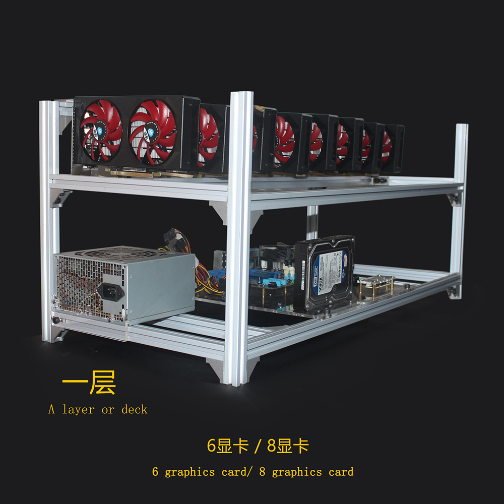 6 8 12 19 gpu mineiro equipame - 12 Gpu Open Air Frame Case avaliação e preço